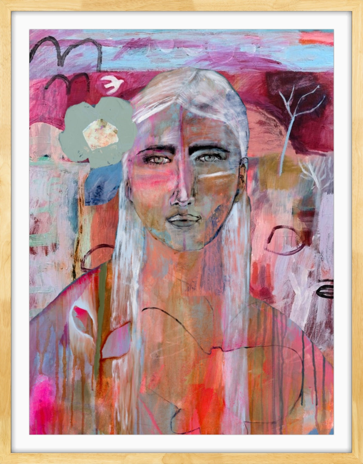Girl in the landscape - Print