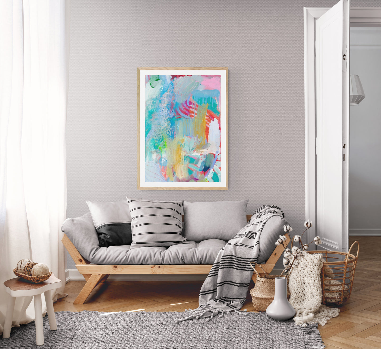 'Abstract Flower' Paper Print