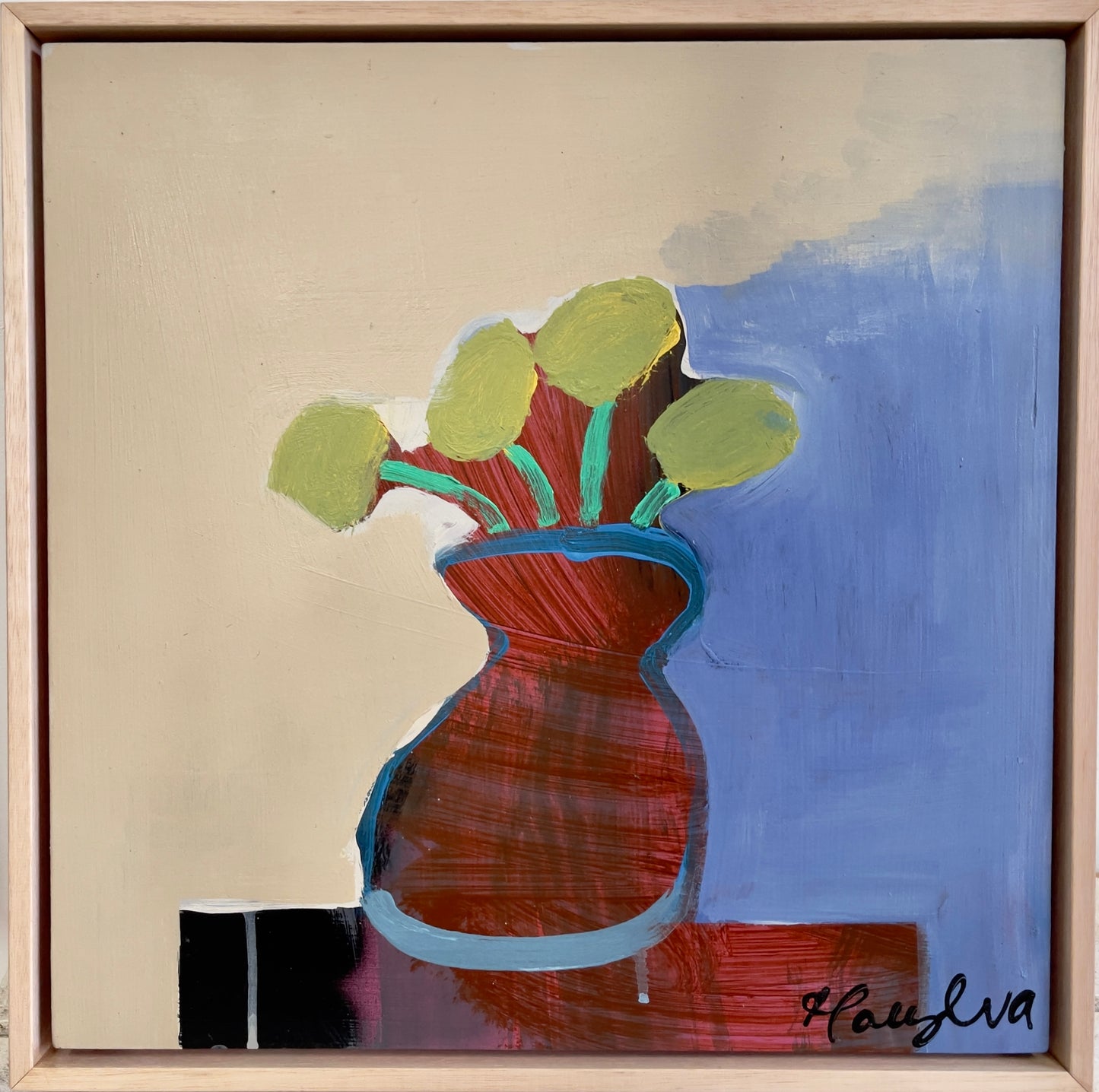 Red vase