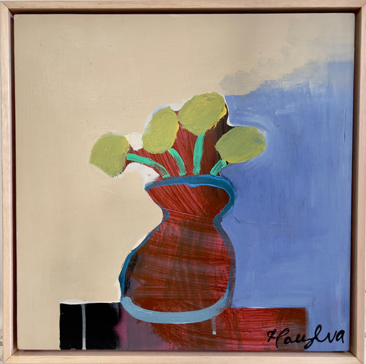 Red vase