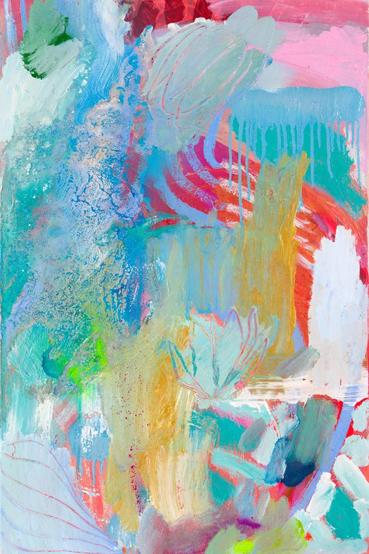 'Abstract Flower' Paper Print