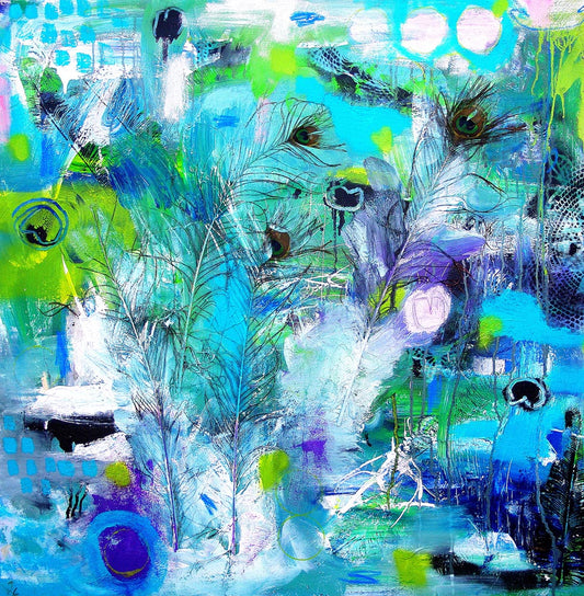 'Peacock Bliss' Paper Print