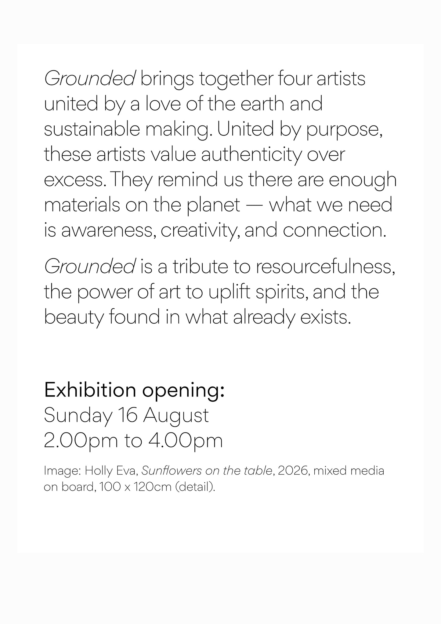 Grounded - Group Exhibition