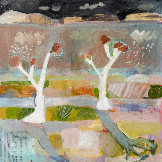 'Two Trees' Paper Print