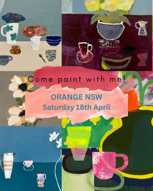 ORANGE - Intuitive still life workshop SATURDAY 18th APRIL
