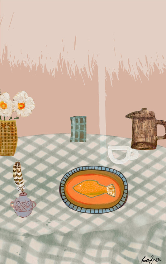 Fish and Feather Card